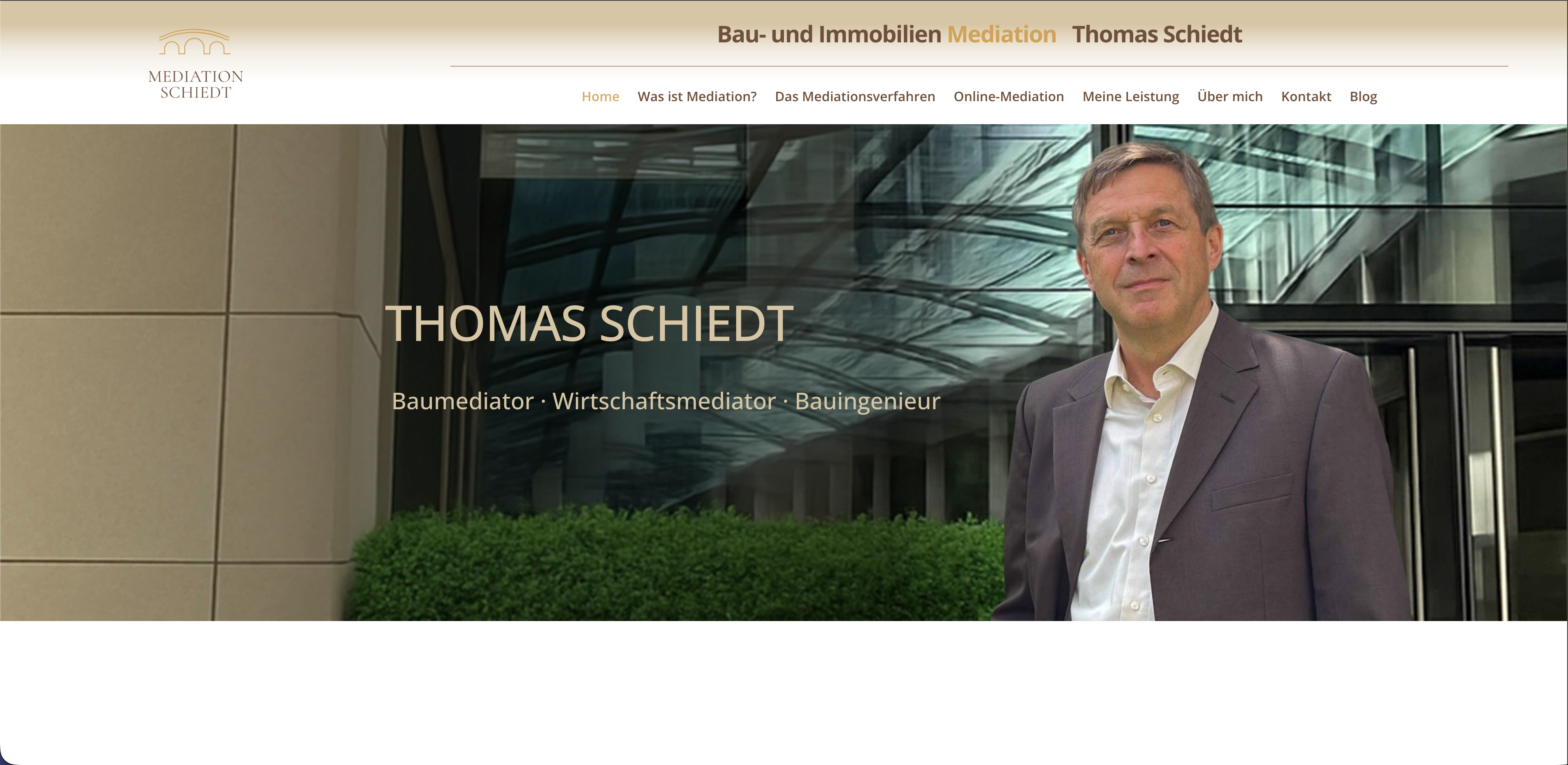 Website-Vorschau: Mediation Schiedt